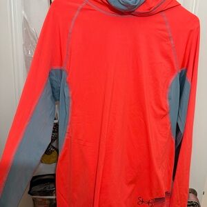 Under Armour Red and Gray Hoodie shirt